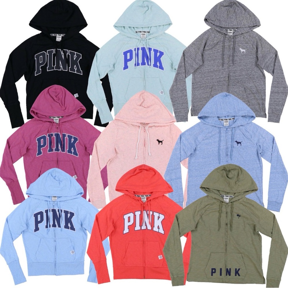 PINK Victoria's Secret Hoodie - Purplish/Pink and Blue - Picture 6 of 6